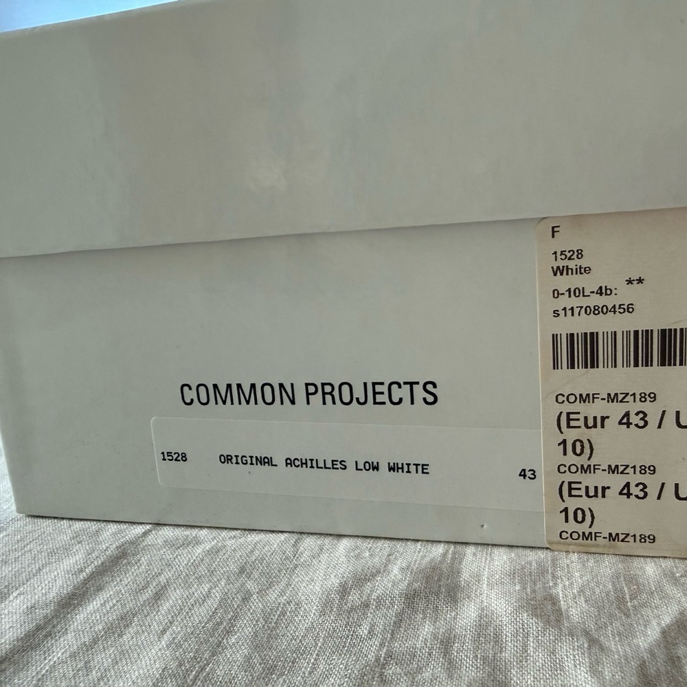 common projects achilles low white mens 10 - Picture 3 of 5